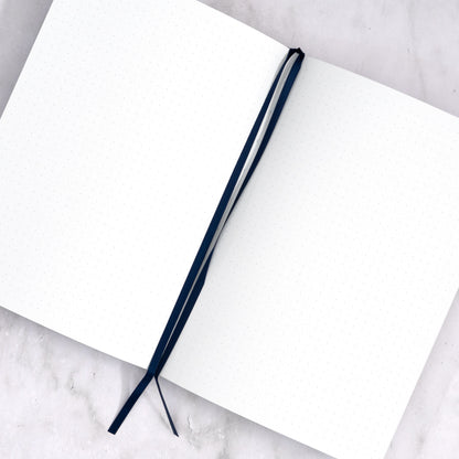 Silver Foil Celestial Dot Grid Journal