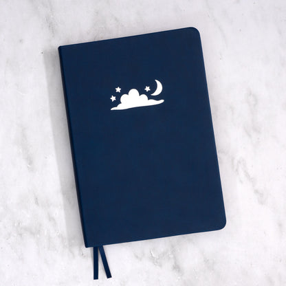 Silver Foil Celestial Dot Grid Journal