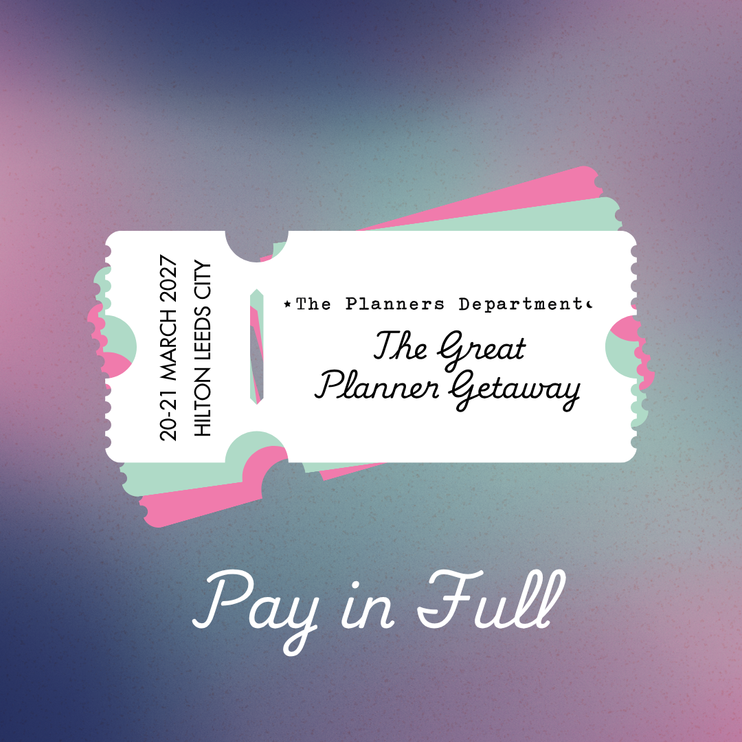 The Great Planner Getaway 2027 Ticket - Pay In Full
